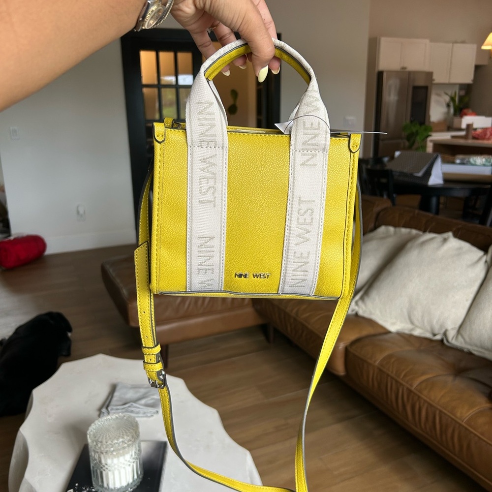 Nine West Yellow Green Mini Purse